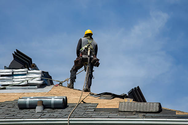 Professional Metal Roofing technician working in Hanson, MA